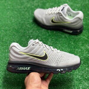 Nike Air Max 2017 Wolf Grey Black Volt Mens 849559-012 NEW Multi Sz